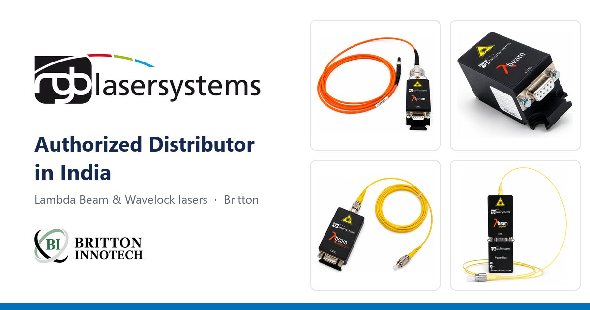 RGB Lasersystems in India – Lambda Beam and Wavelock Lasers from Britton