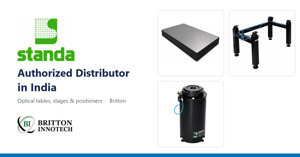 Standa in India – Motorized Stages and Positioners from Britton